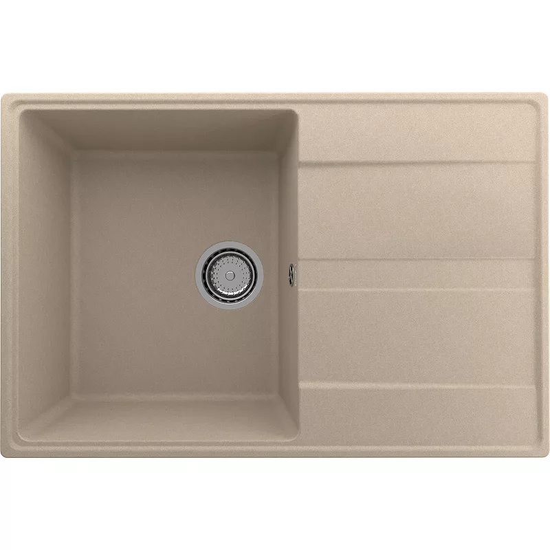 

Мойка кухонная Ulgran Quartz Prima 75 бежевый