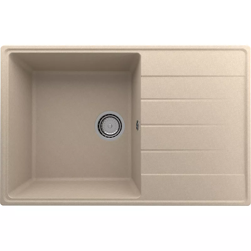 

Мойка кухонная Ulgran Quartz Prima 78 бежевый