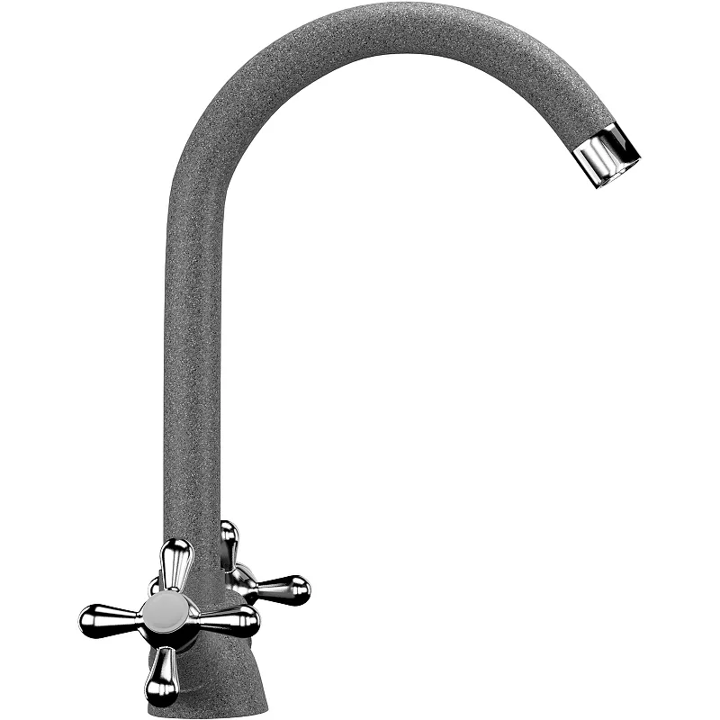 

Смеситель для кухни Ulgran U-012 темно - серый