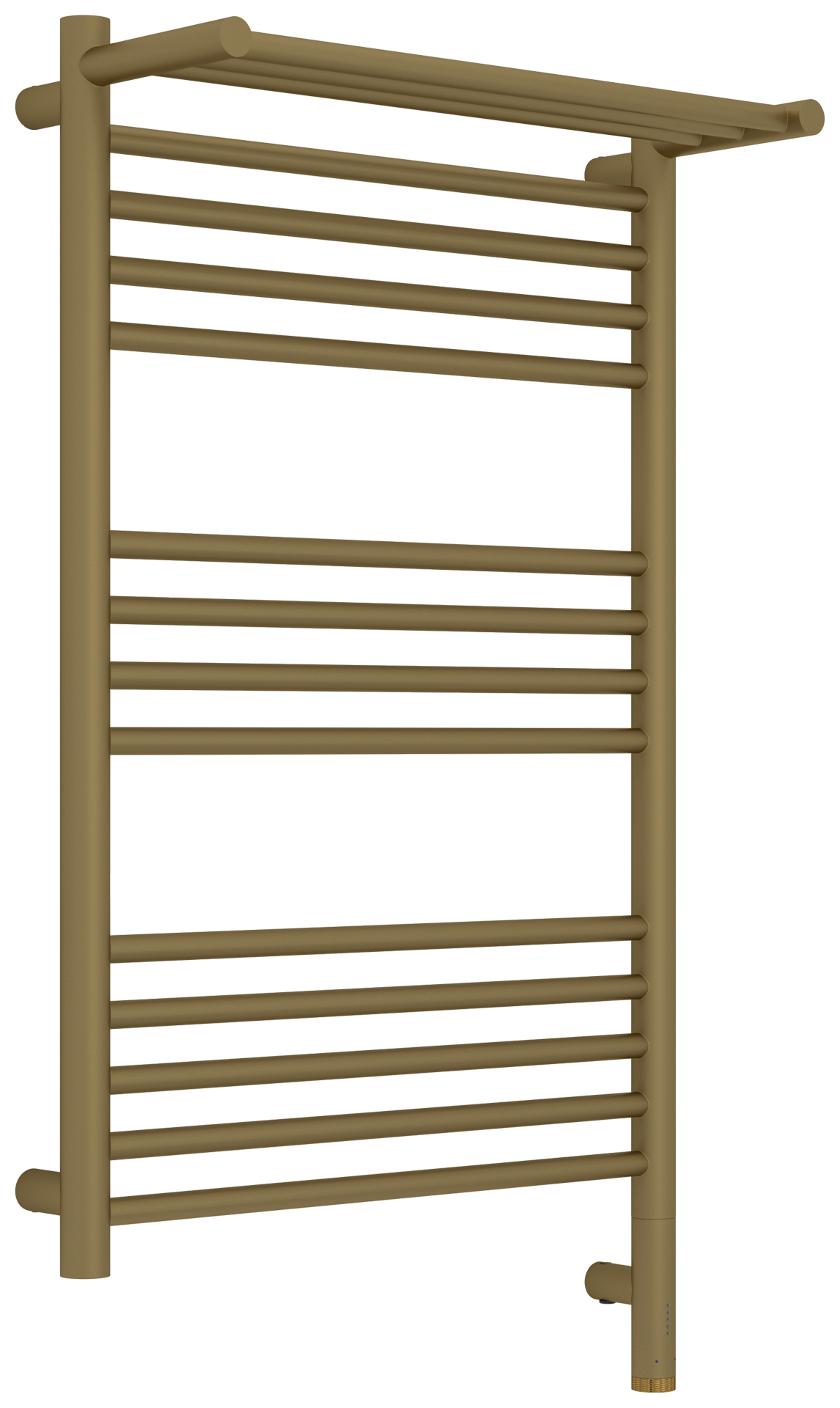 

Полотенцесушитель электрический Сунержа Богема 3.1 032-6007-8050 90x55 см, подключение справа, матовое золото, лесенка, с полкой
