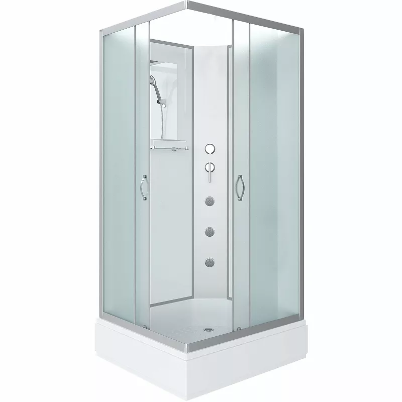 

Душевая кабина Niagara Classic 90х80 хром стекло матовое с гидромассажем