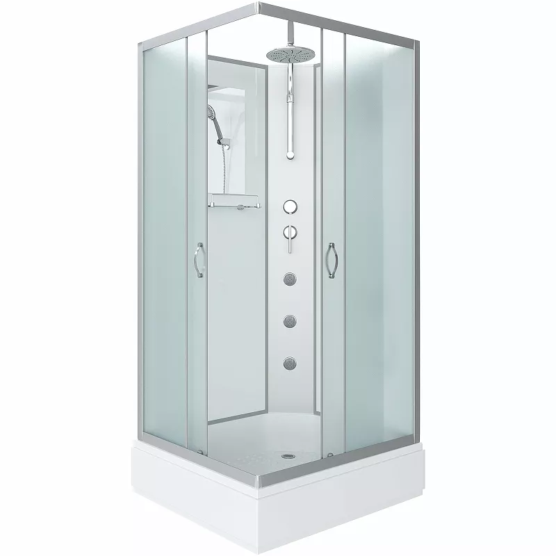

Душевая кабина Niagara Classic 90х80 хром стекло матовое с гидромассажем