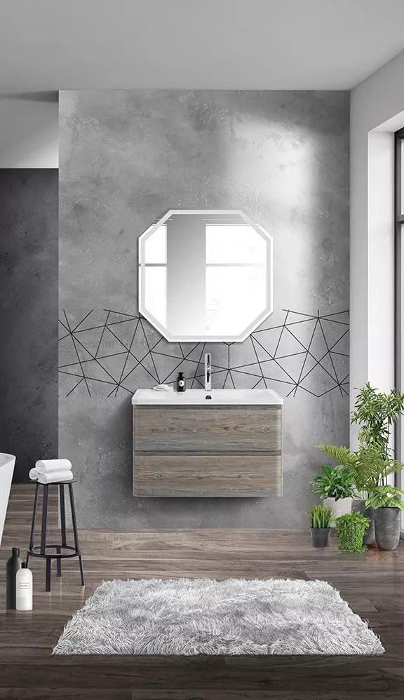 

Комплект мебели BelBagno Albano 80 светлое дерево