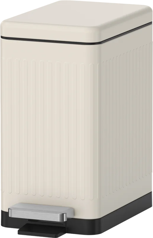 Ведра для ванной  Santehnika Room Ведро для мусора педальное Weltwasser Magy 6L бежевый, молочный белый