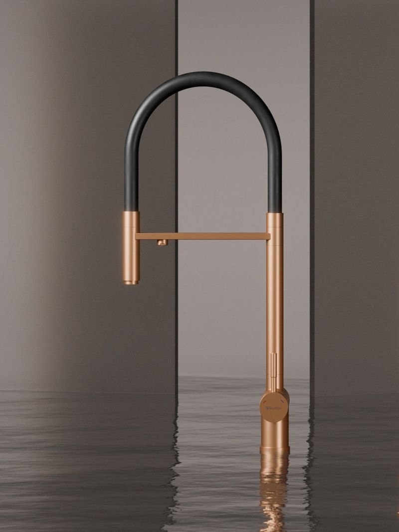 

Cмеситель для кухни с подключением фильтра Кnotlor SS-16/RB, бронза