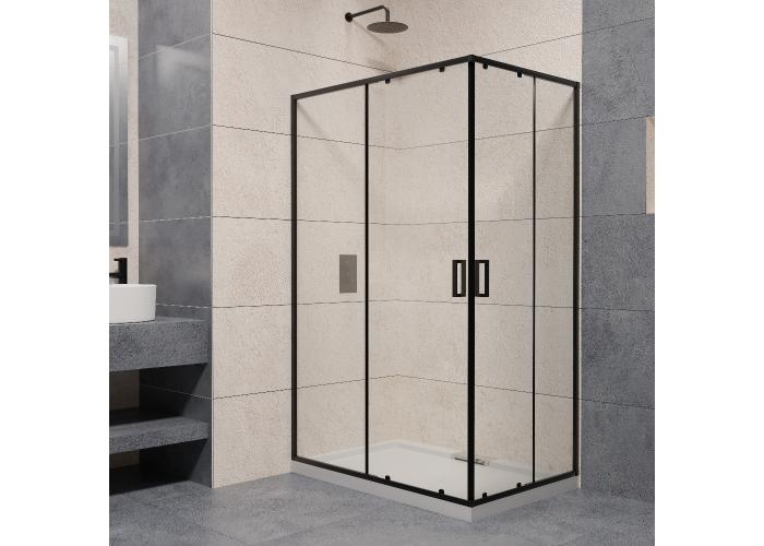 

Душевой уголок Rgw Passage 90x120 чёрный стекло прозрачное