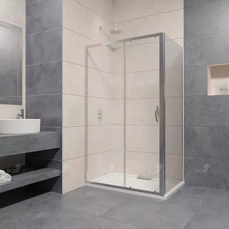 

Душевой уголок RGW Passage PA-016+80 см 130x80x195 профиль хром, стекло матовое