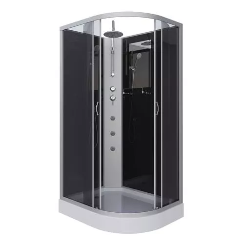 

Душевая кабина Niagara Classic 120х80 хром левая стекло тонированное с гидромассажем