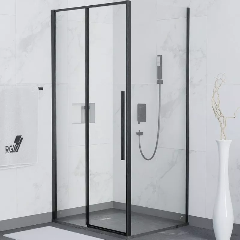 

Душевой уголок RGW Stilvoll SV-12B+80 см (128,5-130)x80x195 профиль черный матовый, стекло прозрачное