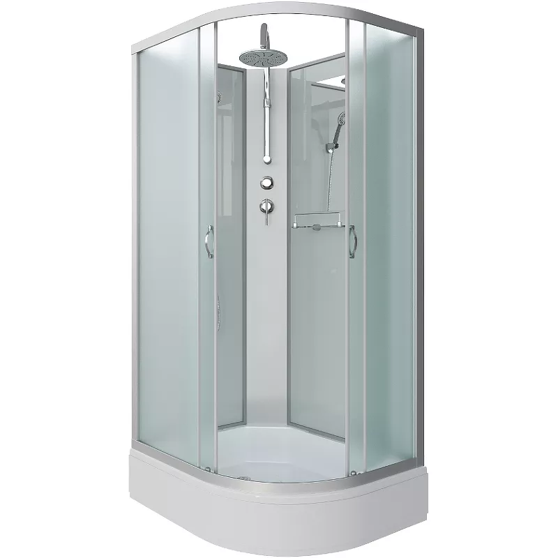 

Душевая кабина Niagara Classic 110х90 хром стекло матовое без гидромассажа
