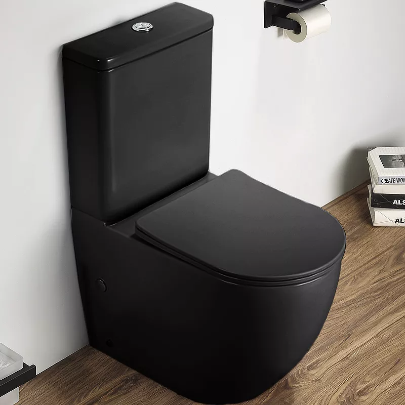 

Унитаз-компакт CeramaLux 2166XMB черный матовый с бачком и сиденьем микролифт