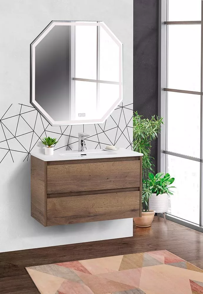 

Комплект мебели Belbagno Kraft 39 80 темное дерево