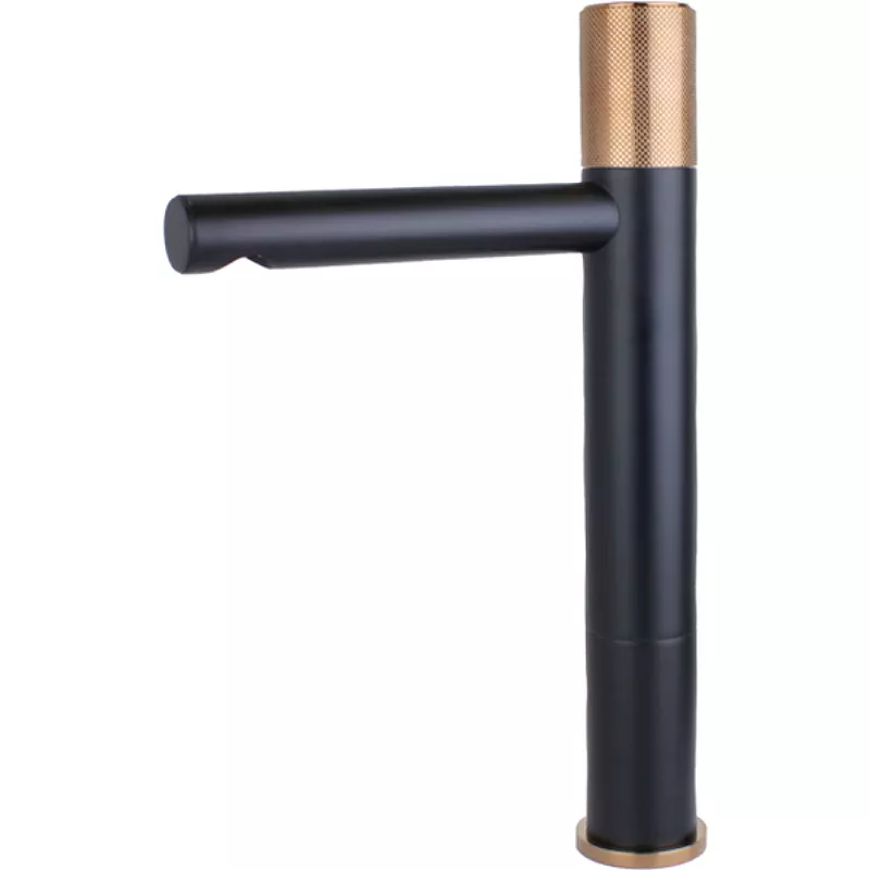 

Смеситель для раковины Bronze de Luxe Avantgarde черный - розовое золото
