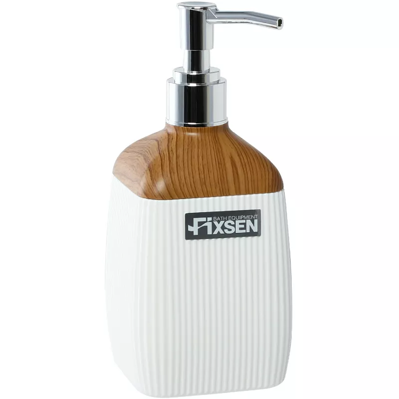 

Дозатор для жидкого мыла Fixsen White Wood белый, светлое дерево