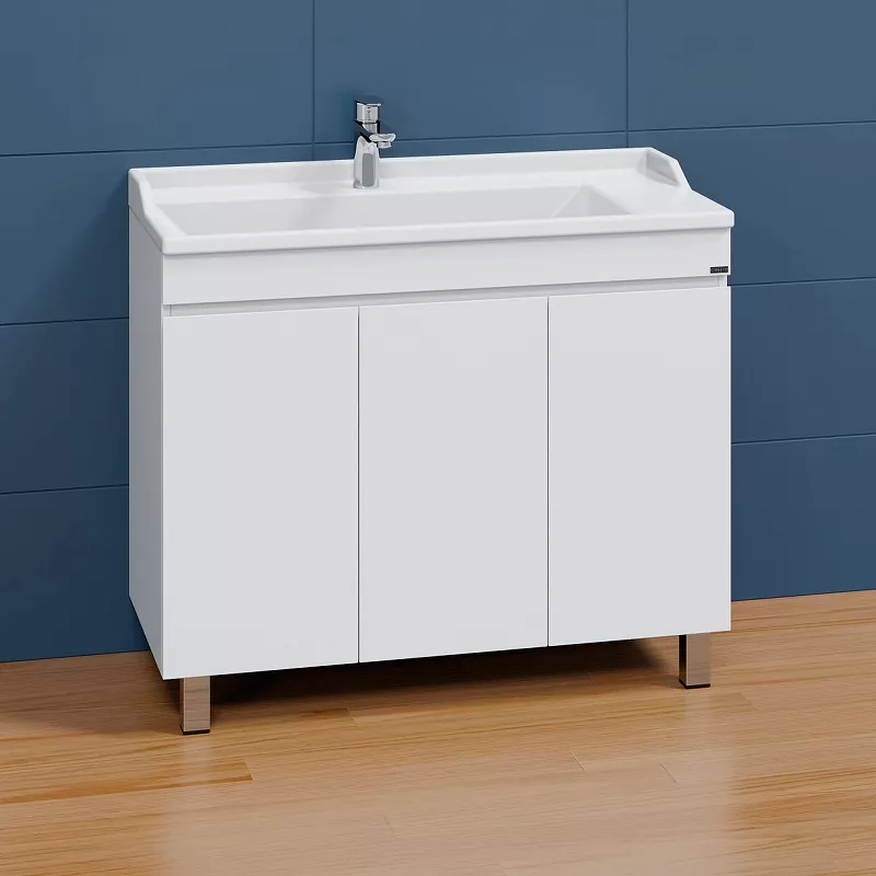 

Тумба с раковиной напольная Санта Марс 100 белый