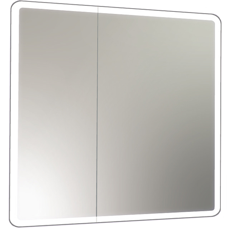 Зеркало-шкаф Continent Emotion 80х80 с подсветкой белый