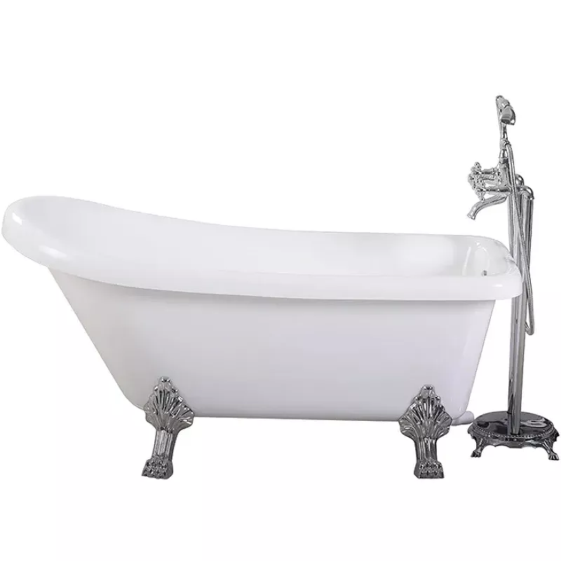

Ванна акриловая Cerutti SPA Vito 170х74 CT9321 белый, на львиных лапах хром