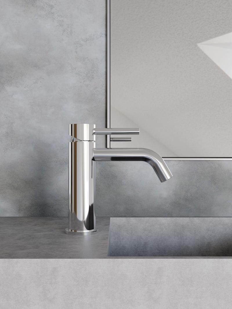 

Cмеситель для раковины Knotlor SS-20, сатин