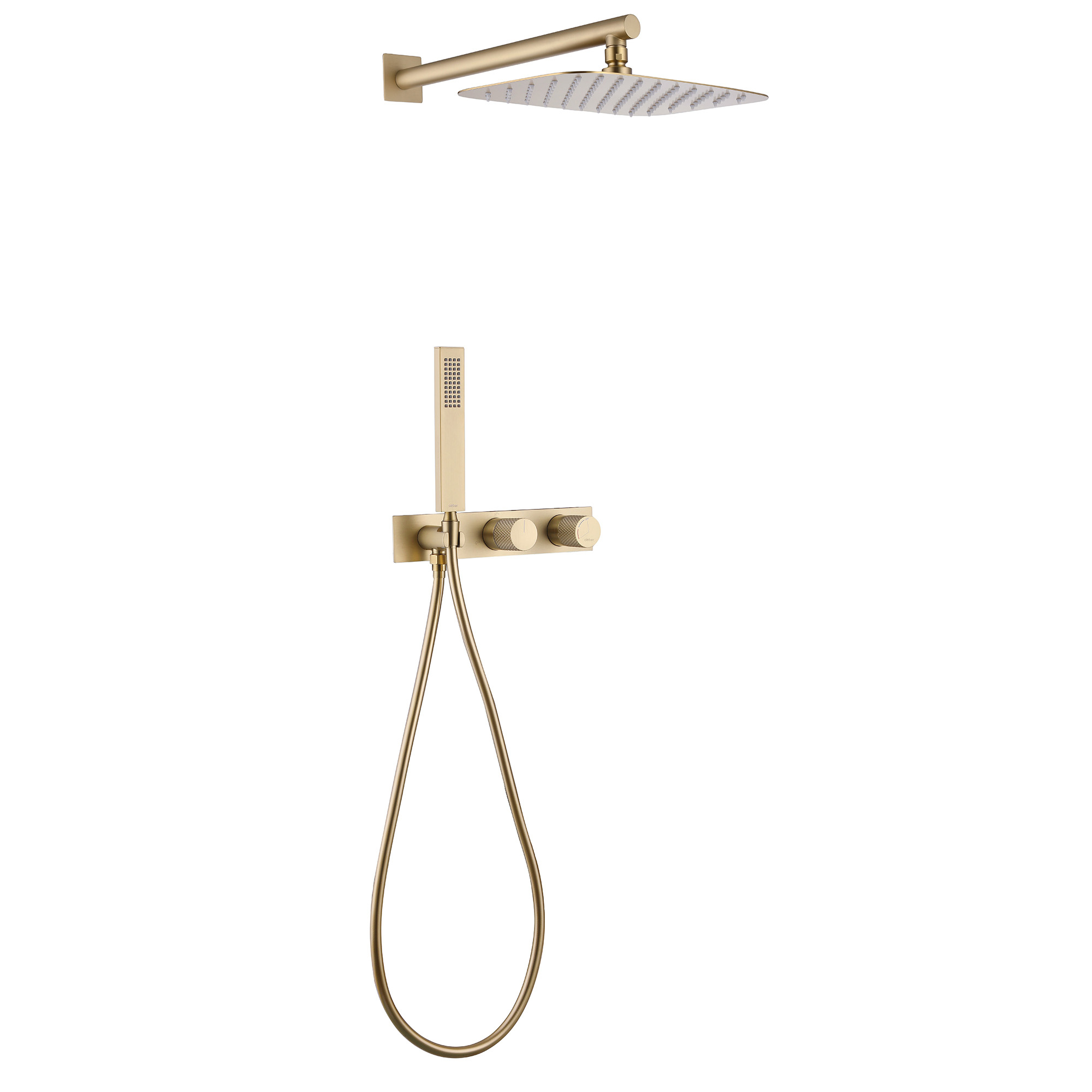Душевой комплект Abber Rund AF8718G С ВНУТРЕННЕЙ ЧАСТЬЮ матовое золото 58800₽