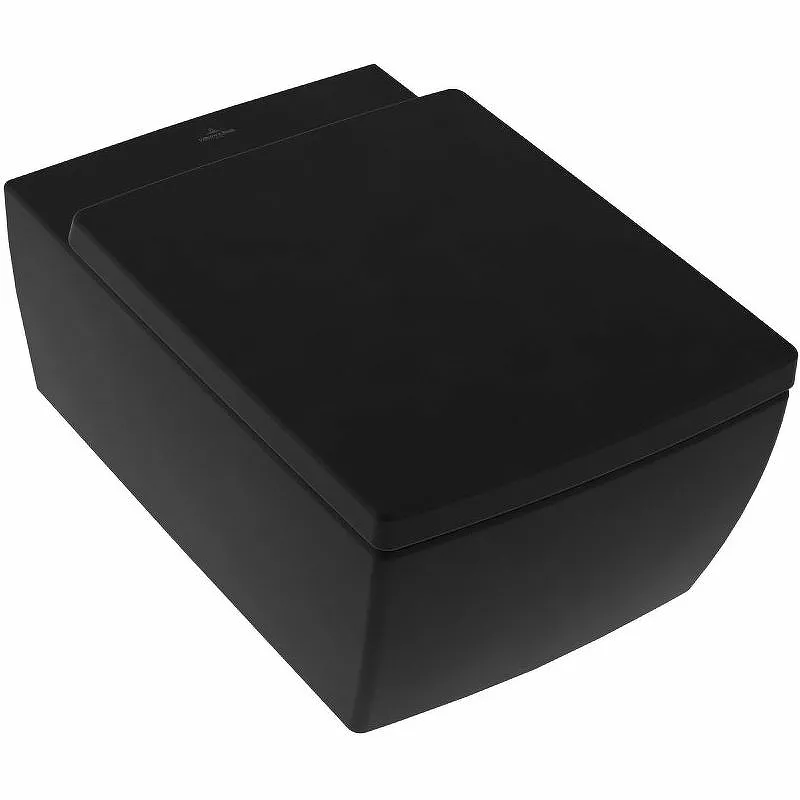 

Подвесной унитаз Villeroy&Boch Memento 2.0 черный матовый без сиденья