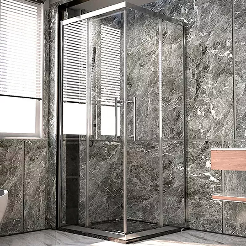 

1/2 душевого уголка Veconi Premium Trento 90х200 профиль хром стекло прозрачное