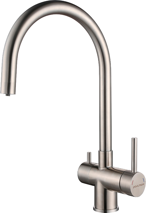 

Смеситель для кухни Paulmark Heller He213218-BS брашированная сталь