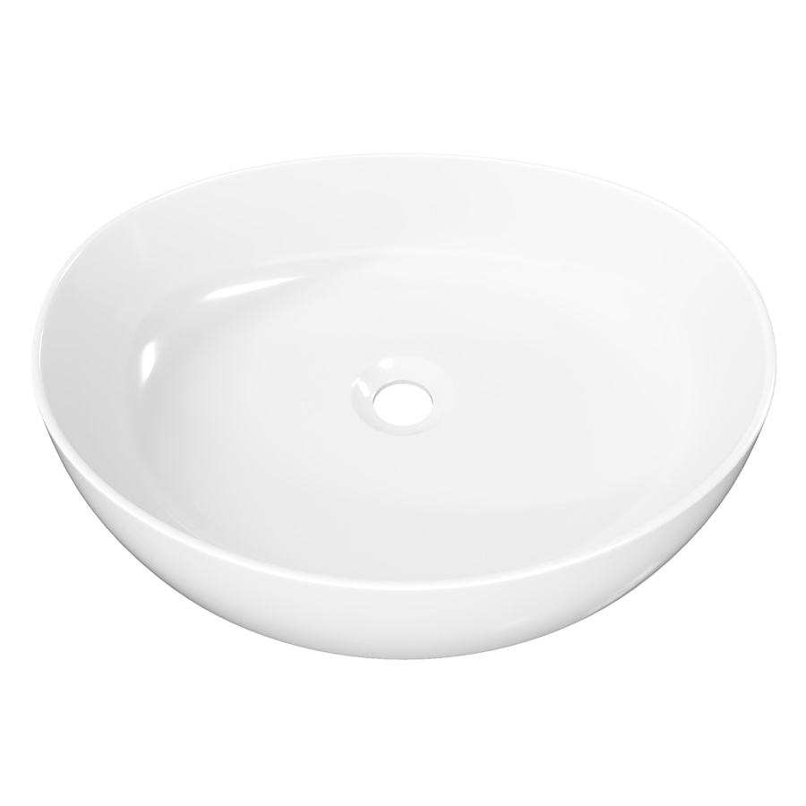 Накладная раковина STWORKI Копенгаген CO53101 50 глянцевая белая овальная 5122₽