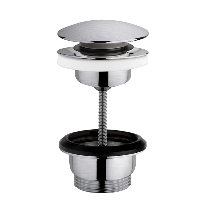 CISAL Xion Донный клапан для раковинclick clack нержавеющая сталь браширован Inox AISI 304 16978₽