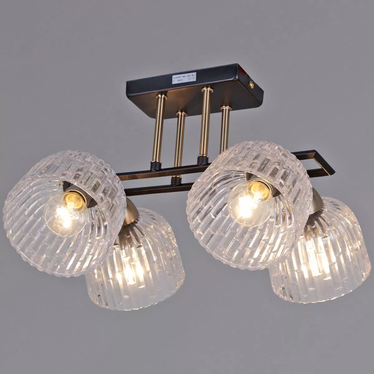 

Потолочная люстра Illumico IL0794-4CSQ-25BKAB ELITE