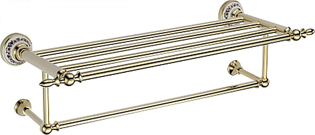 Полка для полотенец 60 см Savol S-06845B золото