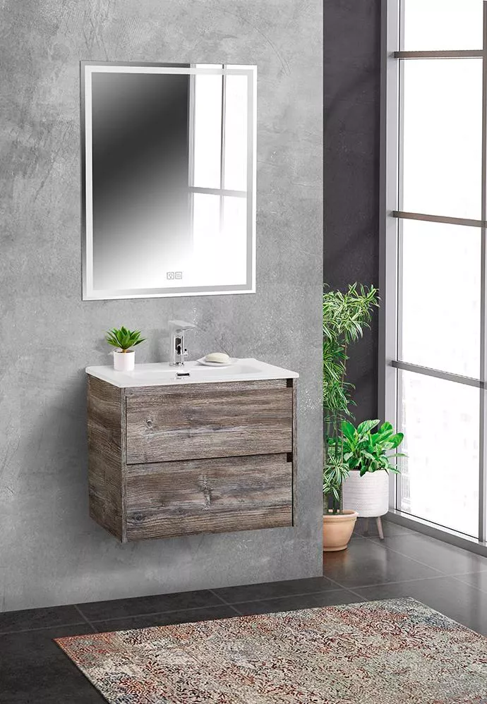

Комплект мебели BelBagno Kraft 39 70 темное дерево