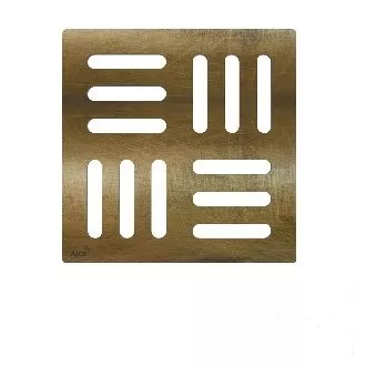 Дизайновая решетка 102×102×5 ANTIC, MPV001, цвет бронза