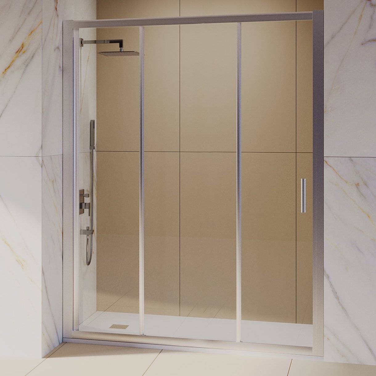 

Душевая дверь в нишу RGW Classic 410911111-11 CL-111 110х185, профиль хром