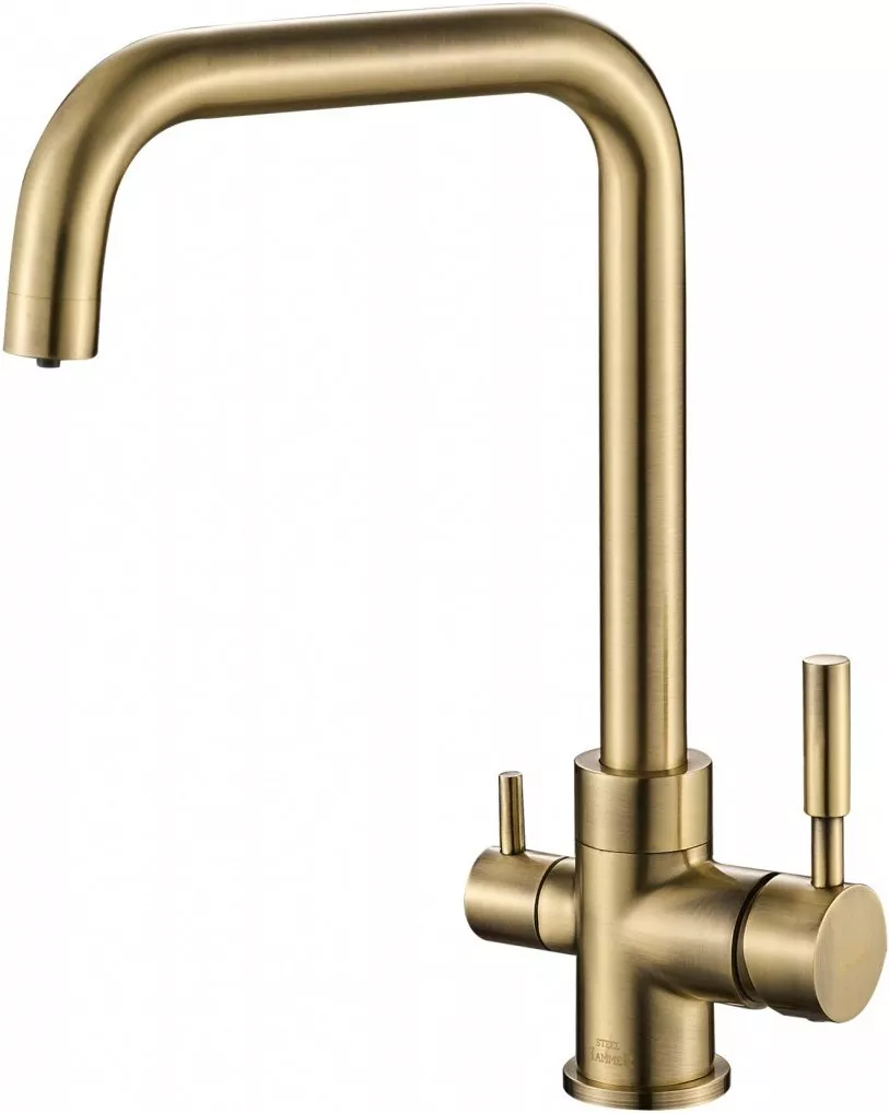 

Смеситель для кухонной мойки Steel Hammer SH 715 BRONZE бронзовый