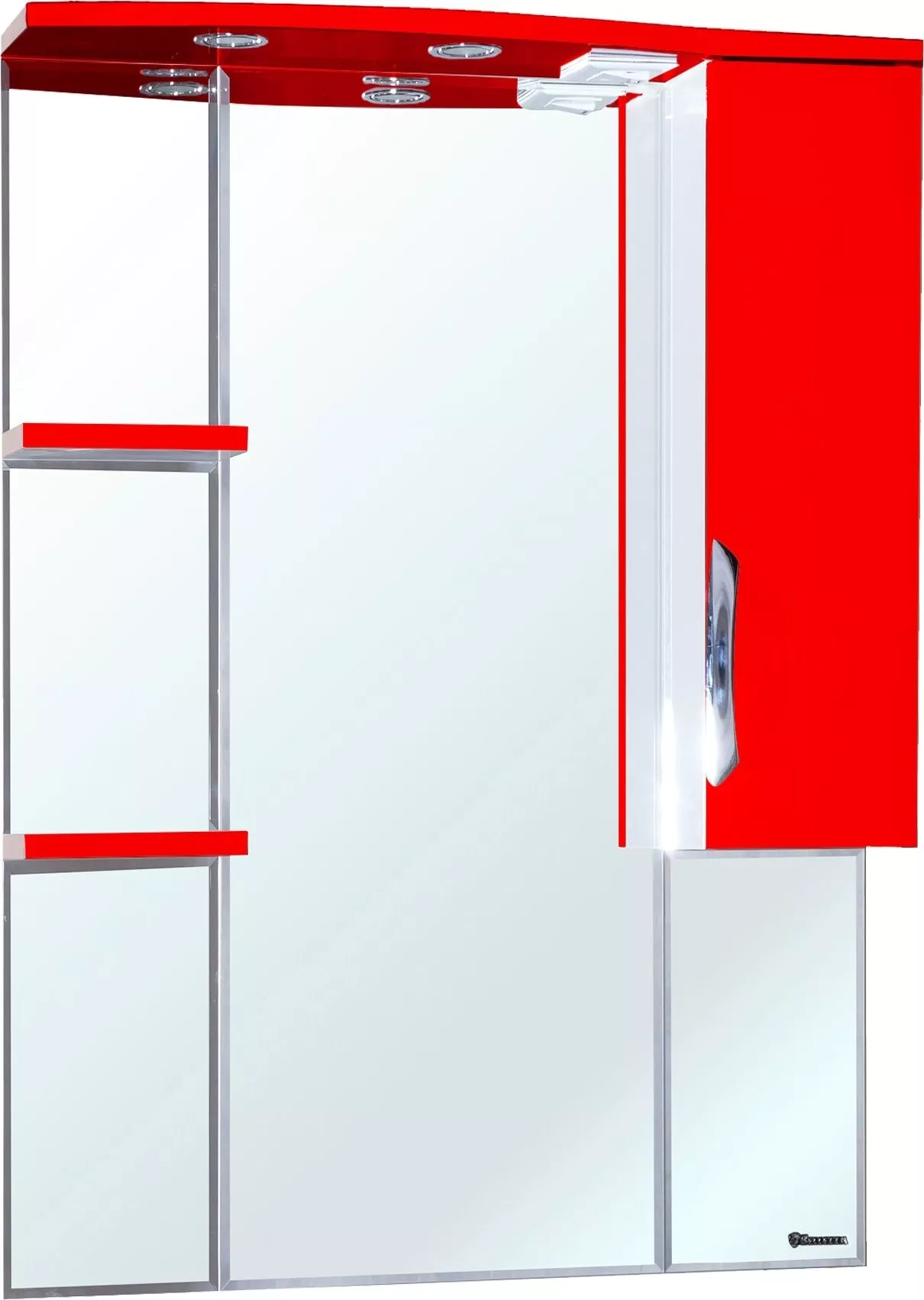 

Зеркало-шкаф Bellezza Лагуна 85 R красный