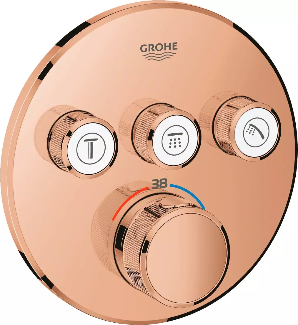 

Термостат Grohe Grohtherm SmartControl 29121DA0 для душа, теплый закат