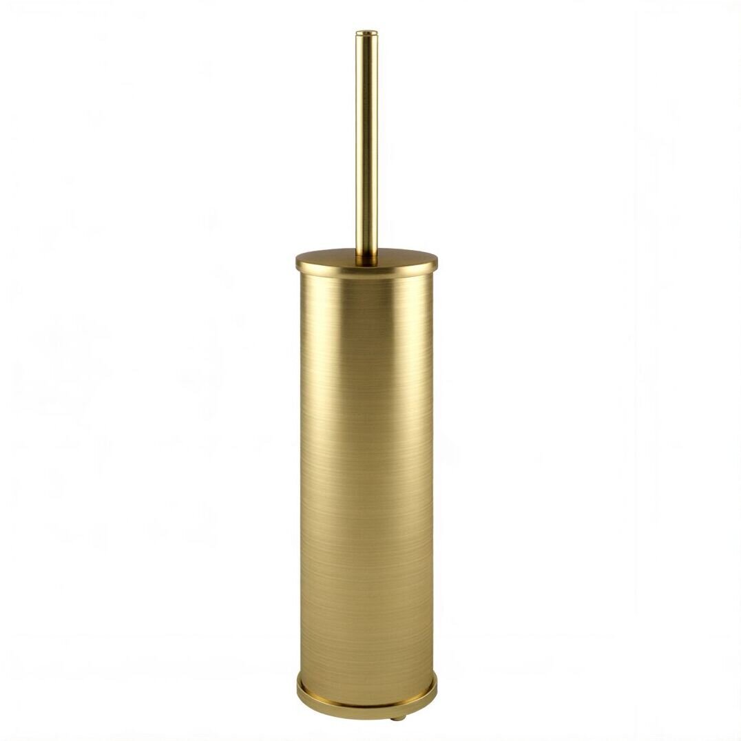 K-1027BRUSHED GOLD Щетка для унитаза напольная