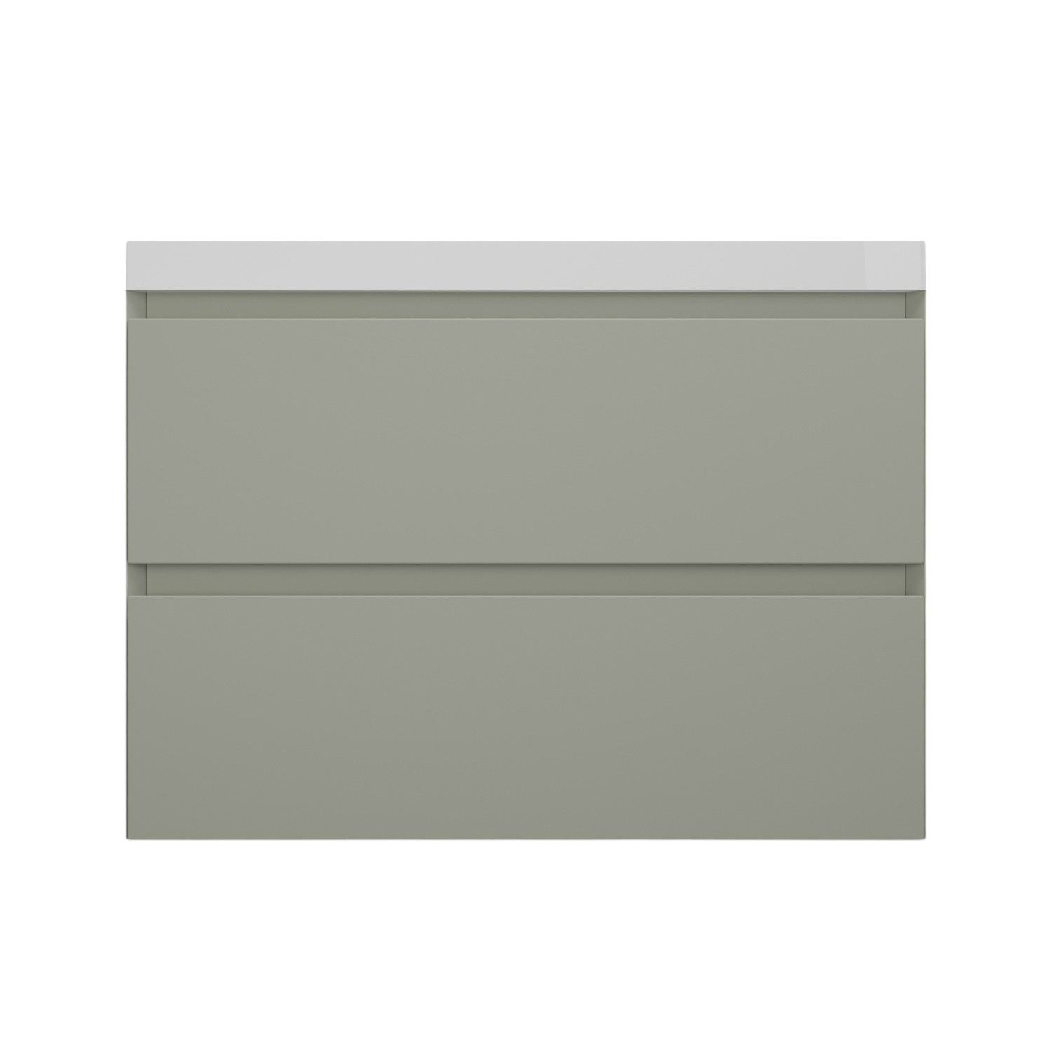 

Тумба подвесная "Манхэттен 80" ЭМАЛЬ, под раковину ASTI, 2 ящика, PLUS, олива