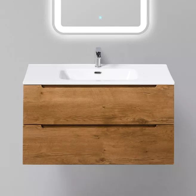 

Тумба с раковиной BelBagno Etna 90 rovere nature