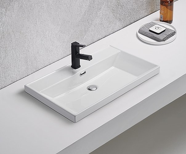 

Встраиваемая раковина Gid 61 5560s белая глянцевая