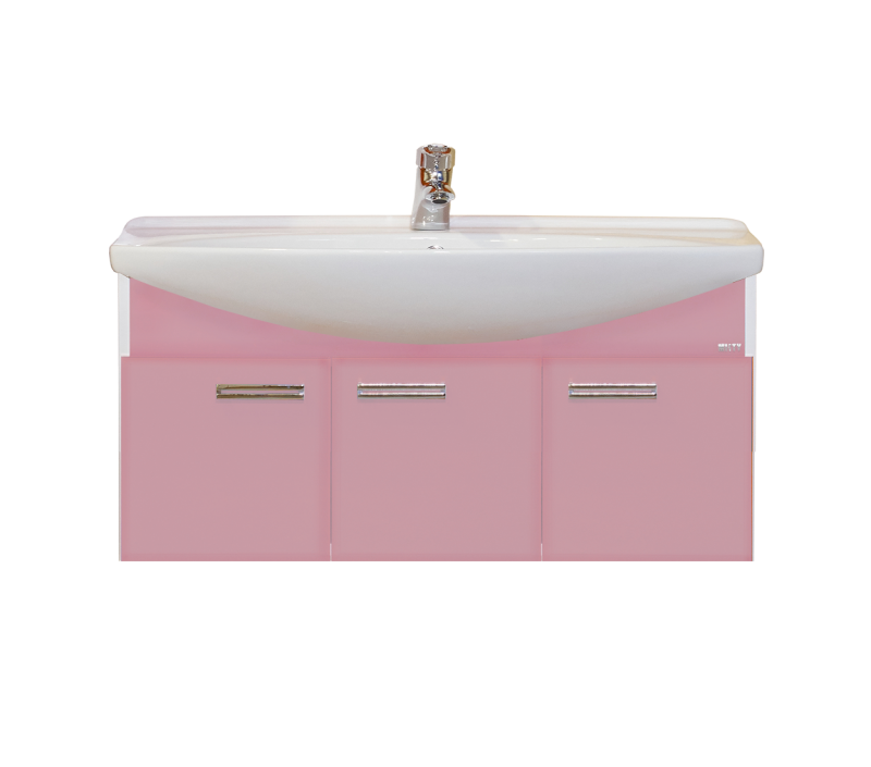 

Тумба под раковину подвесная Misty Джулия 105 розовый