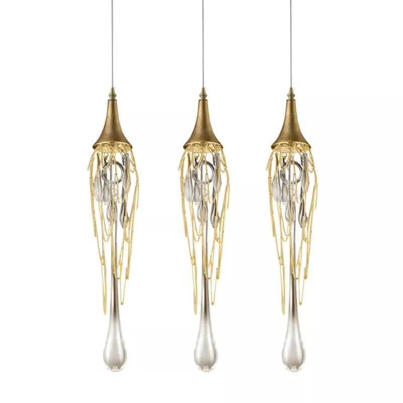 Подвесной светильник Delight Collection Goddess Tears P68009L-3 gold