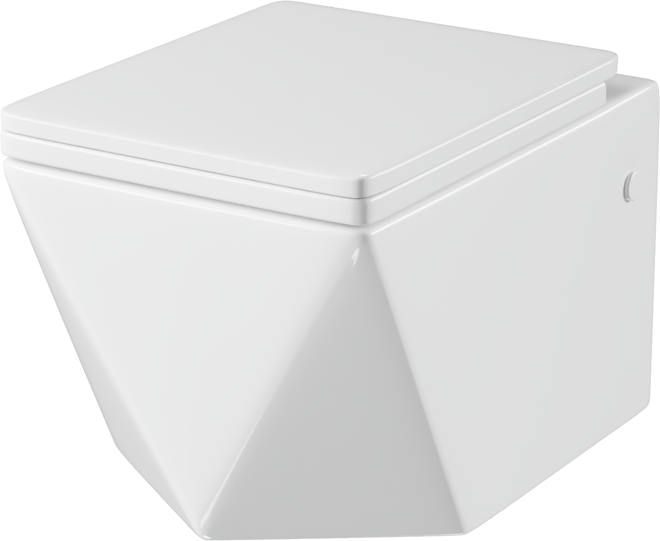 

Унитаз подвесной Grossman Cristal GR-4481 безобоковый, с микролифтом, белый