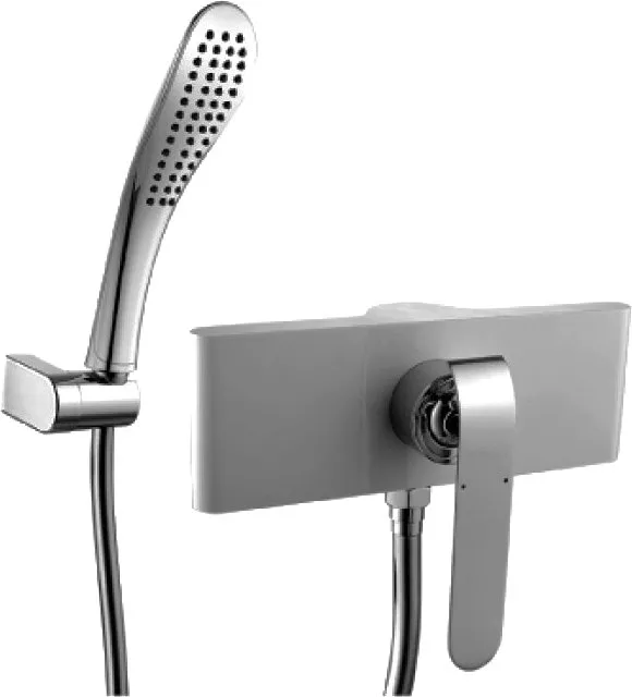 

Смеситель для душа Lemark Melange LM4903CW белый, хром