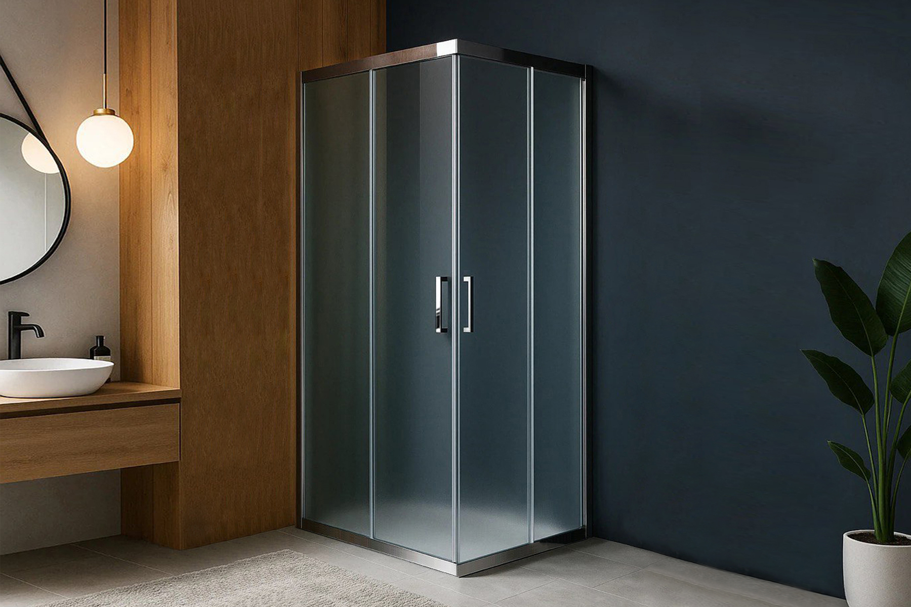 

Душевой уголок RB HPD-C-CH 115х115х200 (матовое)