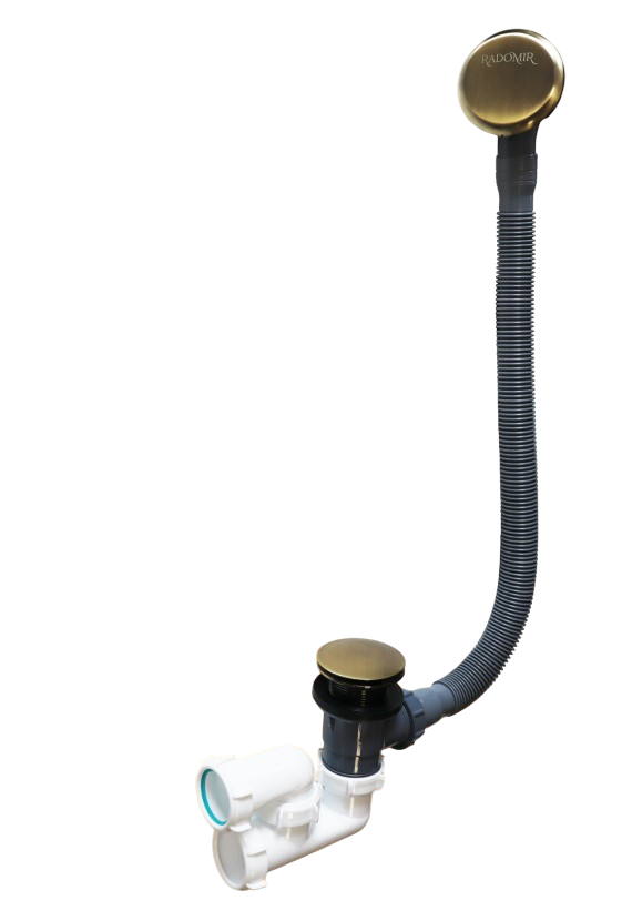 Слив-перелив для ванны Radomir 2-19-4-0-9-000 50 мм клик-клак бронза с сифоном 4677₽