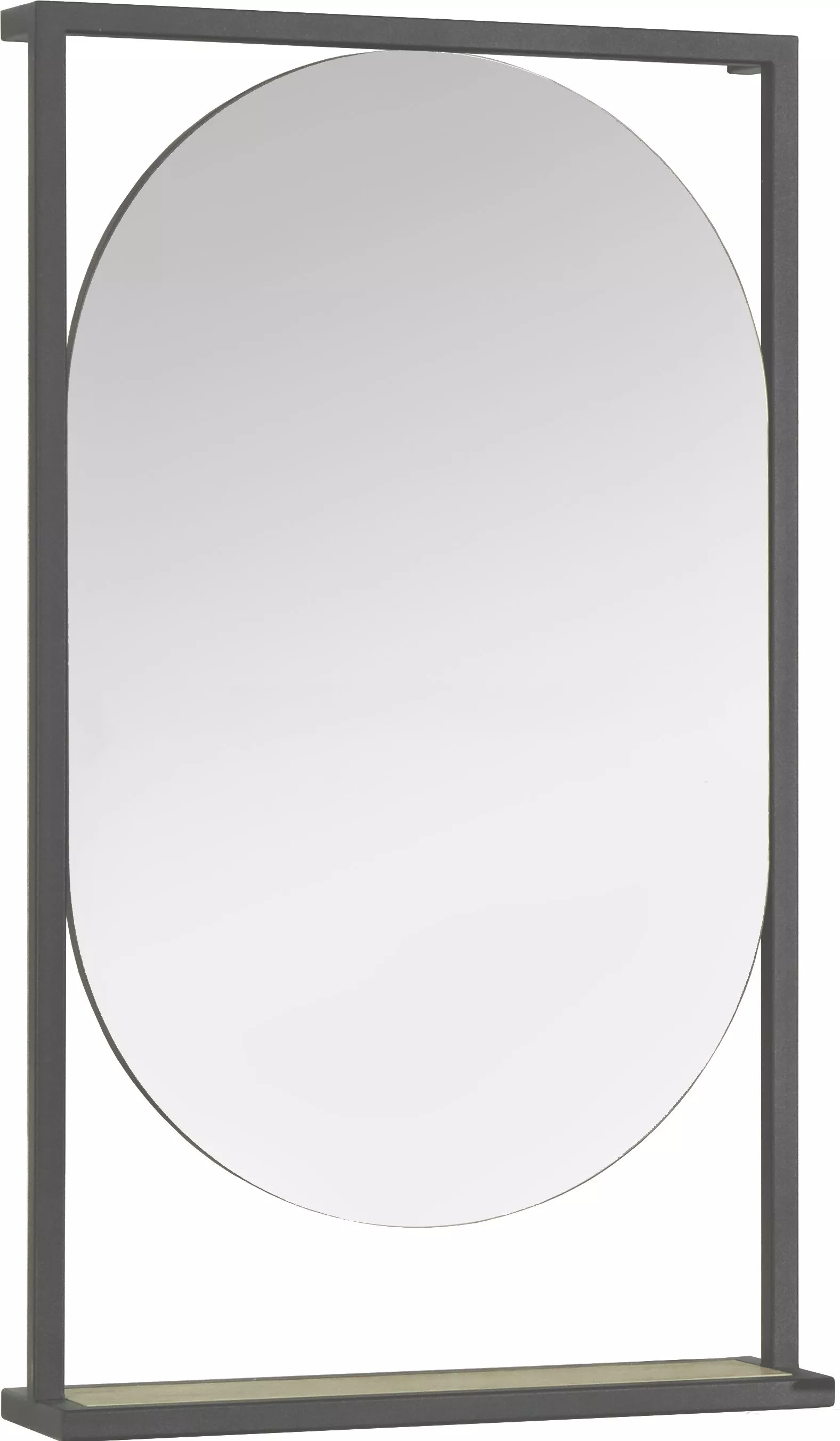 Зеркало AQUATON Лофт Фабрик 50 дуб эндгрейн, цвет черный 1A242502LTDU0 - фото 1