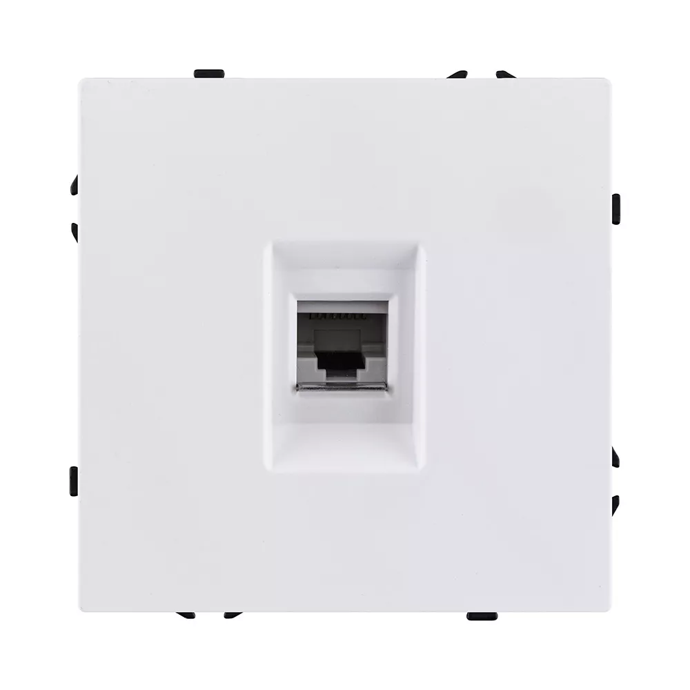 Розетка Ethernet RJ45 Cat.6, белый глянцевый Kollinger Eclipse EC-017WG