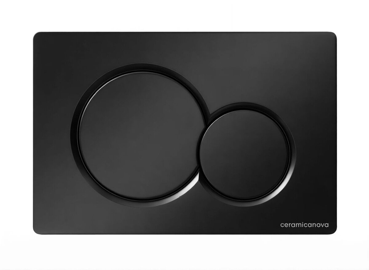 CN12-003MB Кнопка смыва Ceramicanova Баланс / Balance - Сфера / Sphere черный матовый