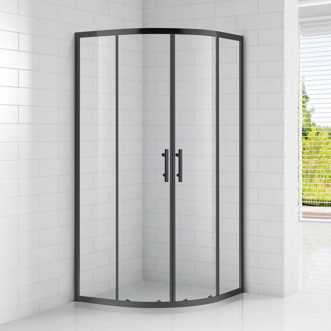 

Душевой уголок Cezares Eco O R 2 90 C NERO